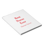 Best nurse ever medical professional paramedical d ノートパッド (アングル)