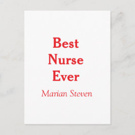 Best nurse ever medical professional paramedical d ポストカード