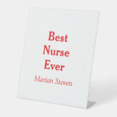 Best nurse ever medical professional paramedical d 台座サイン (正面)