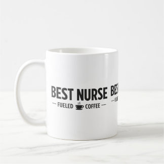 Best Nurse Fueled by Coffee Mug コーヒーマグカップ