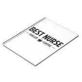 Best Nurse Fueled by Coffee Notebook ノートブック (左側)
