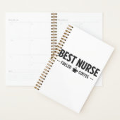 Best Nurse Fueled by Coffee Planner プランナー手帳 (ディスプレー)