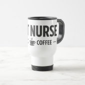 Best Nurse Fueled by Coffee Travel Mug トラベルマグ (正面右)