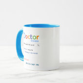 Best Nurse in the World Personalized Mug マグカップ (正面左)
