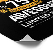 Best Of 1947 75 Years Old Gifts 75th Birthday ポスター (角)