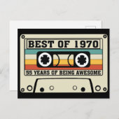 Best of 1970 55 years of being awesome  シーズンポストカード (正面/裏面)