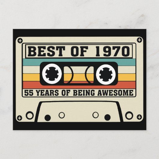 Best of 1970 55 years of being awesome  シーズンポストカード (正面)