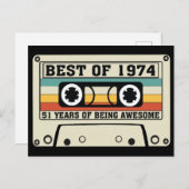 Best of 1974 51 years of being awesome シーズンポストカード (正面/裏面)