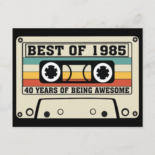 Best of 1985 40 years of being awesome シーズンポストカード (正面)