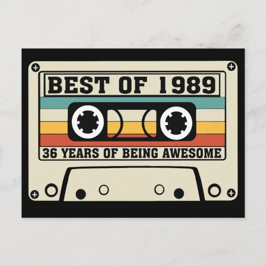 Best of 1989 36 years of being awesome シーズンポストカード (正面)