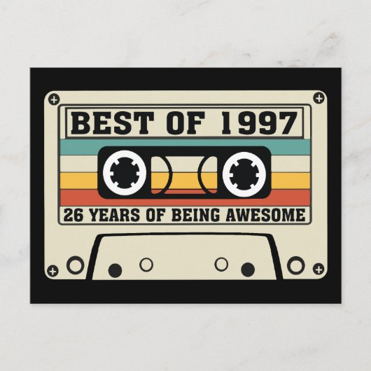 Best of 1997 26 years of being awesome シーズンポストカード (正面)