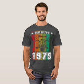 Best Of 70s Born In 1975 Classic Motorcycle family Tシャツ (正面フル)