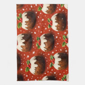 Best of Christmas pudding holiday tea towel キッチンタオル (縦)