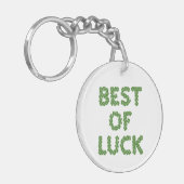 Best of Luck Clovers Greeting キーホルダー (正面左)