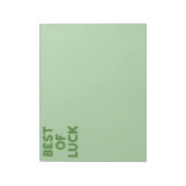 Best of Luck Clovers Greeting ノートパッド (回転)