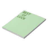 Best of Luck Clovers Greeting ノートパッド (回転)