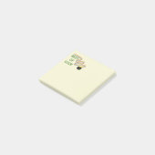 Best of Luck Greeting with Clovers and Rainbow ポストイット (アングル)