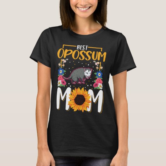 Best Opossum Mom Ever Trash Cat Possum Opossum Tシャツ (正面)
