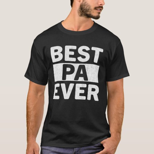 Best Pa Ever  Fathers Day Pa Tシャツ (正面)