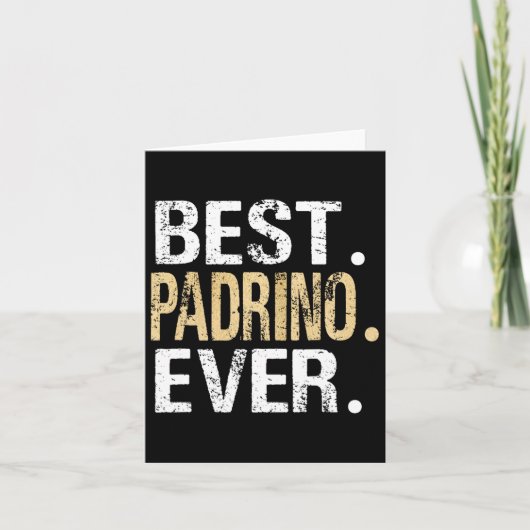 Best Padrino Ever Spain Spanish Godfather  カード (正面)