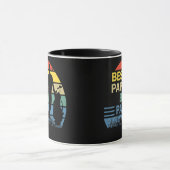 Best Papa By Par Fathers Day Papa Daddy Dad Popa マグカップ (中央)