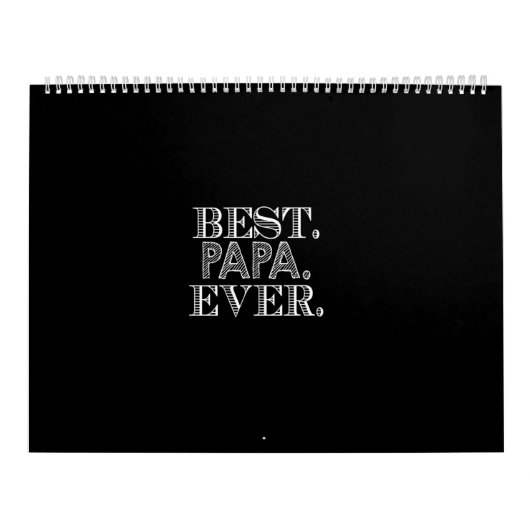 best papa ever カレンダー (カバー)