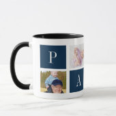Best Papa Ever – Custom 4-Photo Collage Mug マグカップ (左)