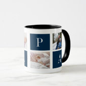 Best Papa Ever – Custom 4-Photo Collage Mug マグカップ (正面右)