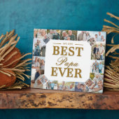 Best Papa Ever Father's Day Photo Frame Collage フォトプラーク (側面)