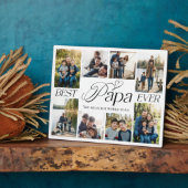 Best Papa Ever Personalized Photo Collage keepsake フォトプラーク (側面)