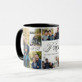 Best Papa Ever Personalized Photo Collage keepsake マグカップ (正面左)