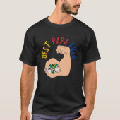Best Papa Ever South African Dad Fathers Day Tシャツ (正面)