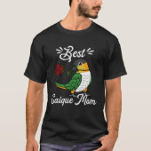 Best Parrot Mom I Black headed Caique Tシャツ (正面)