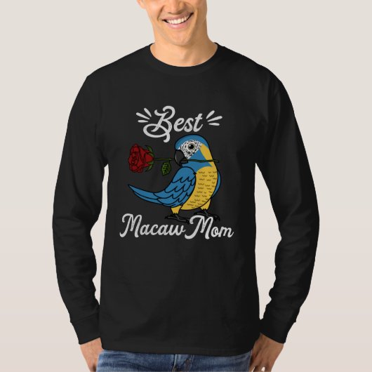 Best Parrot Mom I Blue throated Macaw Tシャツ (正面)