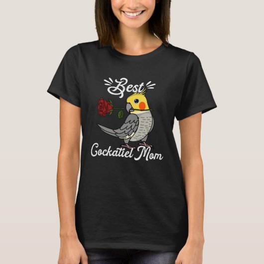 Best Parrot Mom I Cockatiel Tシャツ (正面)