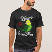 Best Parrot Mom I Double Yellow headed Amazon Tシャツ (正面)