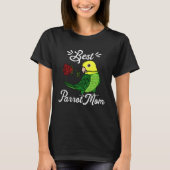 Best Parrot Mom I Double Yellow headed Amazon Tシャツ (正面)