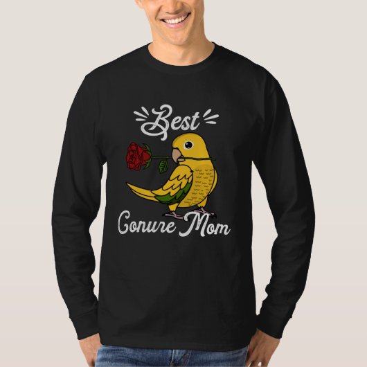 Best Parrot Mom I Golden Conure Tシャツ (正面)