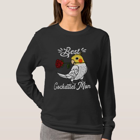 Best Parrot Mom I Lutino Cockatiel Tシャツ (正面)