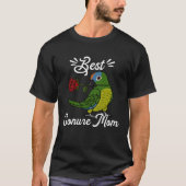 Best Parrot Mom I Peach fronted Conure Tシャツ (正面)