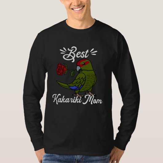 Best Parrot Mom I Red crowned Kakariki Tシャツ (正面)