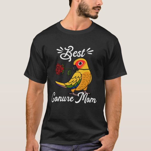 Best Parrot Mom I Sun Conure Tシャツ (正面)