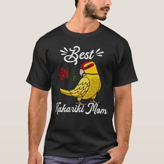 Best Parrot Mom I Yellow Lutino Kakariki Tシャツ (正面)
