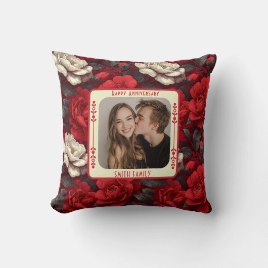 Best Partners 5Th Anniversary Throw Pillow  クッション (正面)