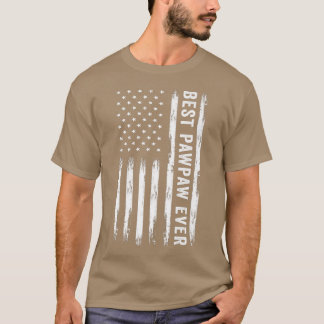 Best Pawpaw Ever American Flag Funny Father's Day Tシャツ