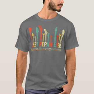 Best Pepaw Ever Guitar Lover Funny Guitarist Fathe Tシャツ