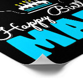 Best Personalized Birthday Design For Mark Customi ポスター (角)