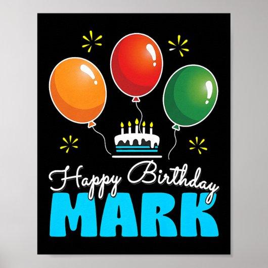 Best Personalized Birthday Design For Mark Customi ポスター (正面)