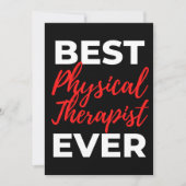 Best Physical Therapist Ever サンキューカード (正面)