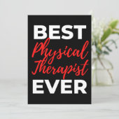 Best Physical Therapist Ever サンキューカード (スタンド正面)